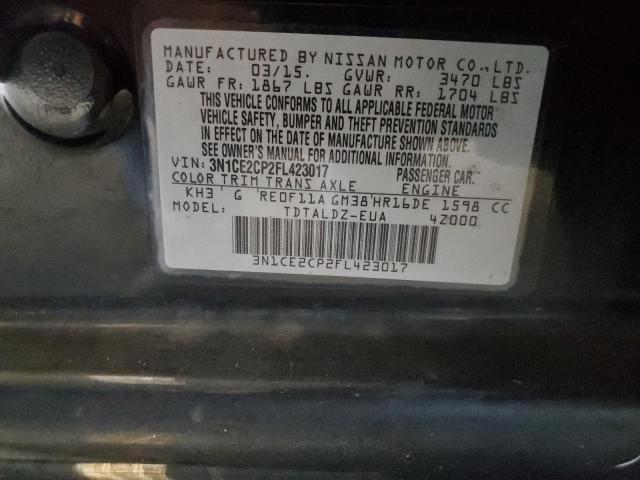 2015 NISSAN VERSA NOTE 3N1CE2CP2FL423017