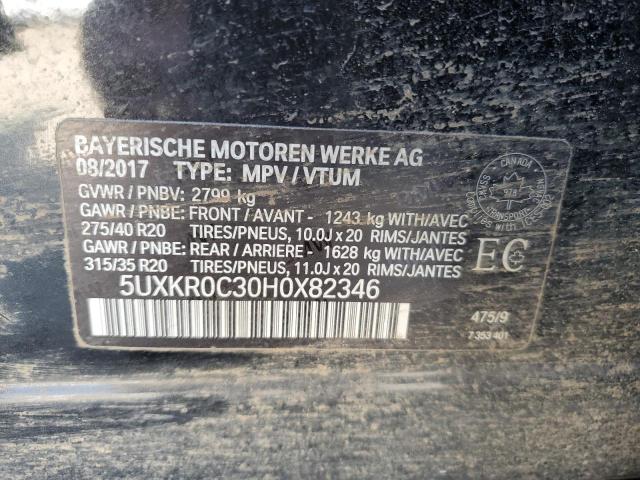 2017 BMW X5 XDRIVE35I 5UXKR0C30H0X82346