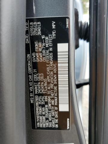 2016 VOLVO XC60 T5 PL YV4612RM8G2867800