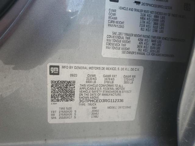 2024 GMC SIERRA C15 - 3GTPHCED3RG112336