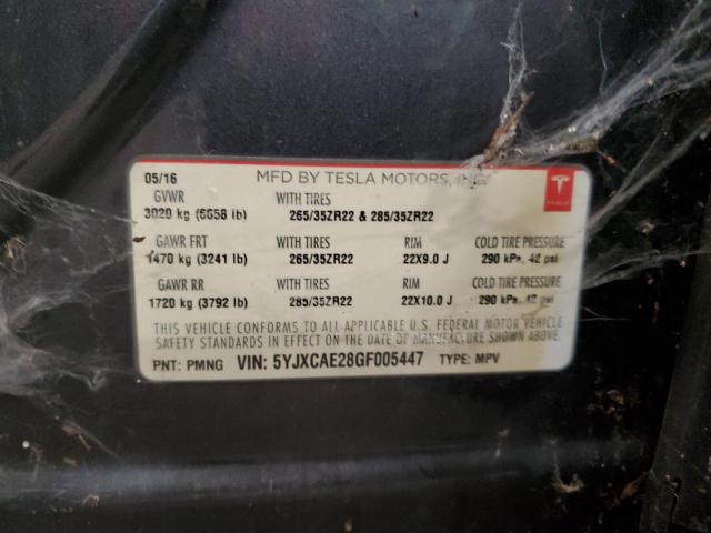 2016 TESLA MODEL X #3286511165