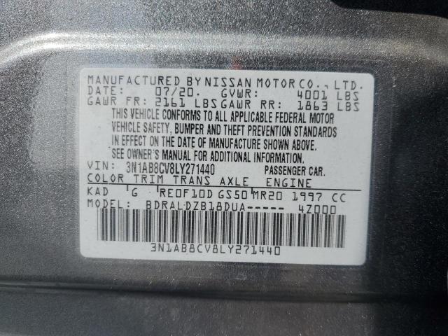 2020 NISSAN SENTRA SV #3302743001