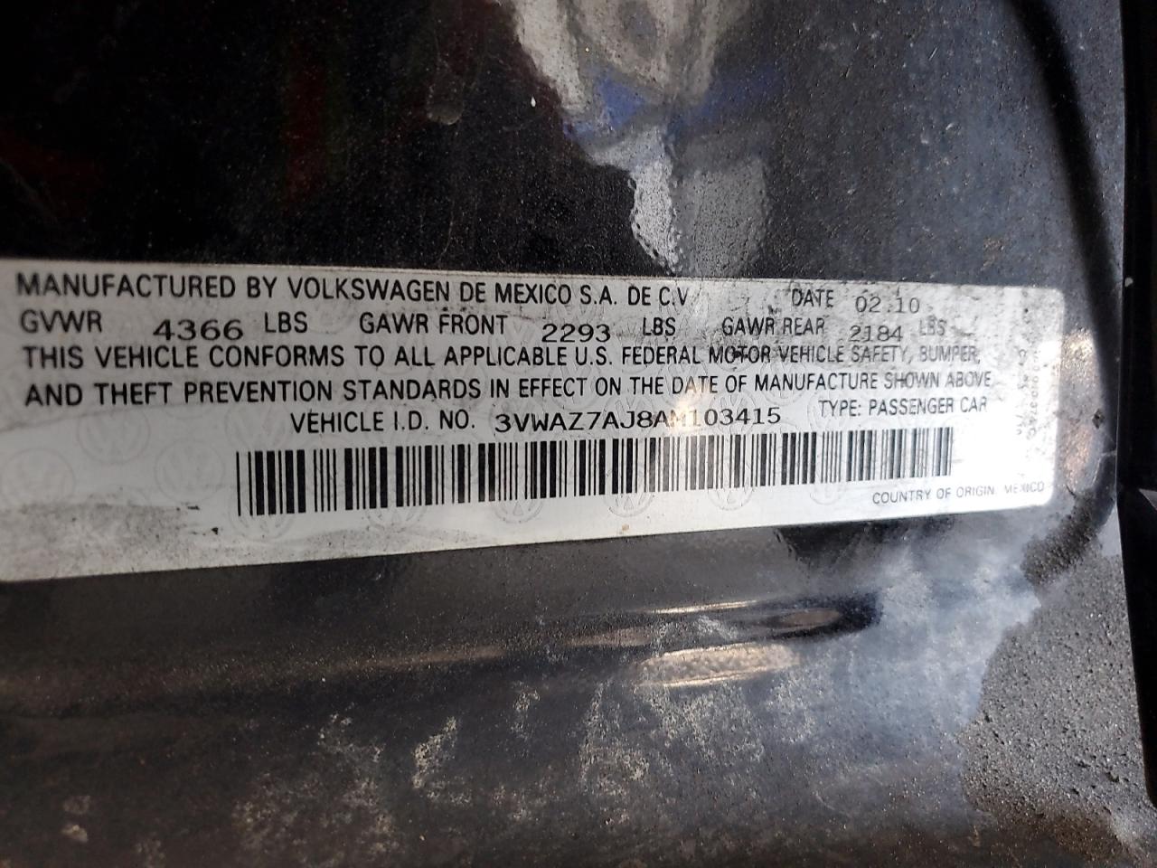 VOLKSWAGEN JETTA LIMITED