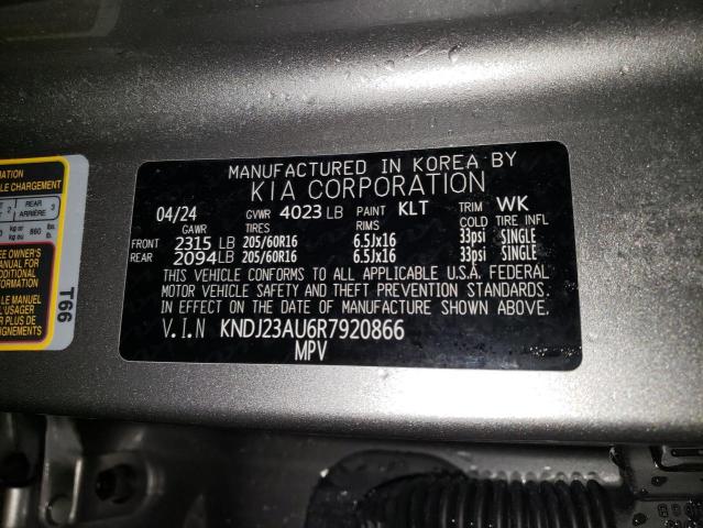 2024 KIA SOUL LX KNDJ23AU6R7920866