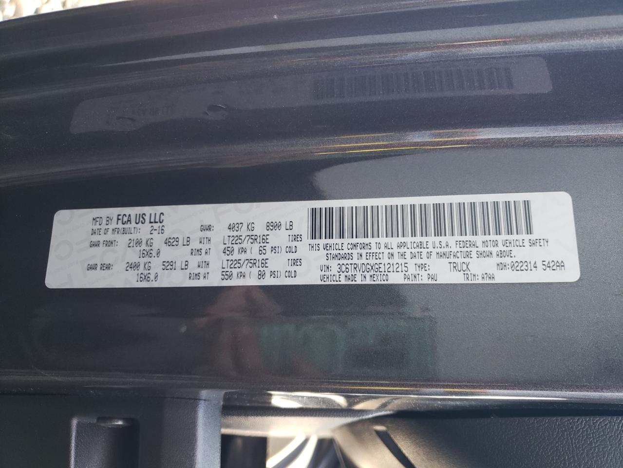 RAM PROMASTER 2500 HIGH