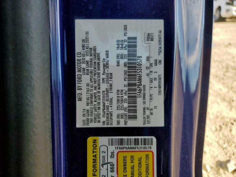 2015 FORD MUSTANG #3286712307