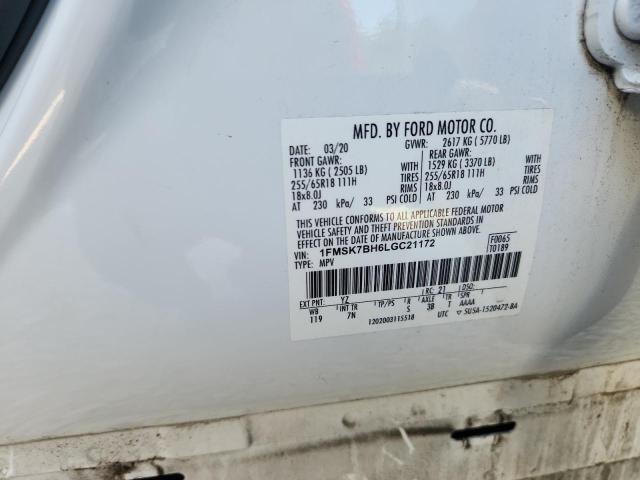 2020 FORD EXPLORER 1FMSK7BH6LGC21172