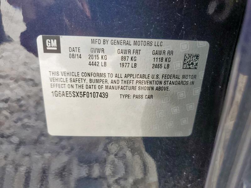 2015 CADILLAC ATS PREMIU 1G6AE5SX5F0107439