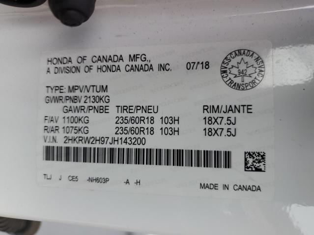 2018 HONDA CR-V TOURI - 2HKRW2H97JH143200