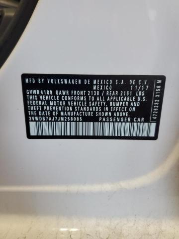 2018 VOLKSWAGEN JETTA SE 3VWDB7AJ7JM258085