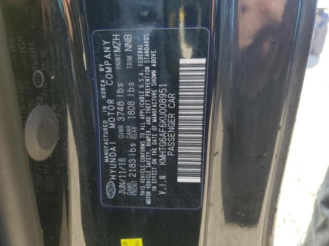 2019 HYUNDAI VELOSTER B KMHTG6AF6KU008951