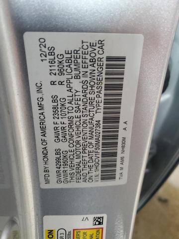 2021 HONDA ACCORD EXL - 1HGCV1F50MA027384
