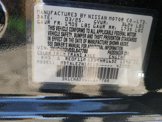 2025 NISSAN VERSA S 3N1CN8DV0SL847788