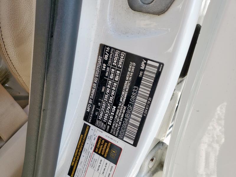 2016 MERCEDES-BENZ GLC 300 - WDC0G4JB9GF108833