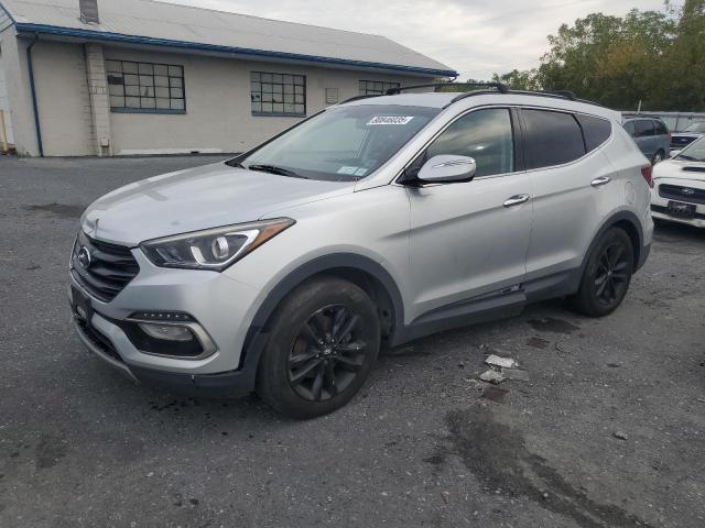 HYUNDAI SANTA FE S 2018 silver  gas 5XYZUDLA7JG505746 photo #1