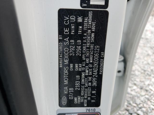 2019 KIA FORTE FE 3KPF24AD2KE006129