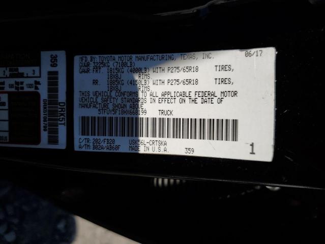 2017 TOYOTA TUNDRA DOU 5TFUY5F18HX668199