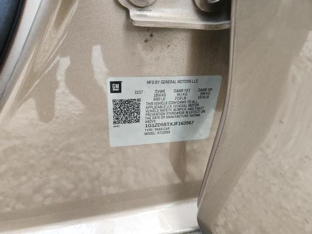 2018 CHEVROLET MALIBU 1G1ZD5STXJF163567