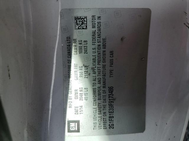2015 CHEVROLET CAMARO LS 2G1FB1E39F9173486