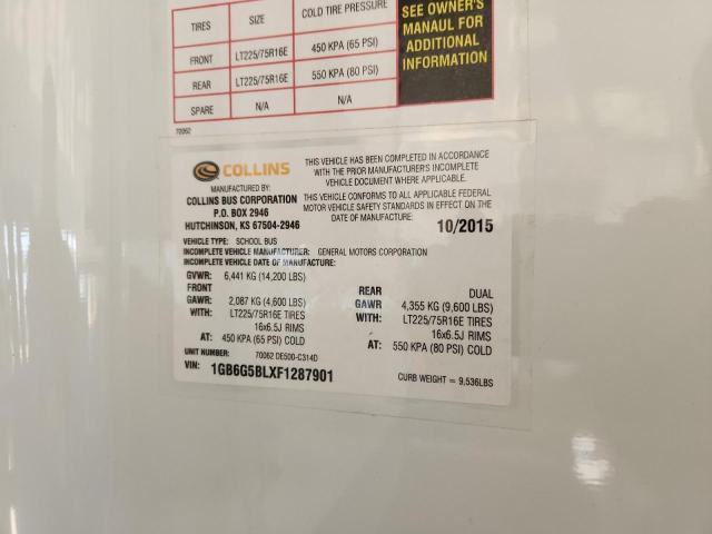 2015 CHEVROLET BANTAM G4500 #3235049991