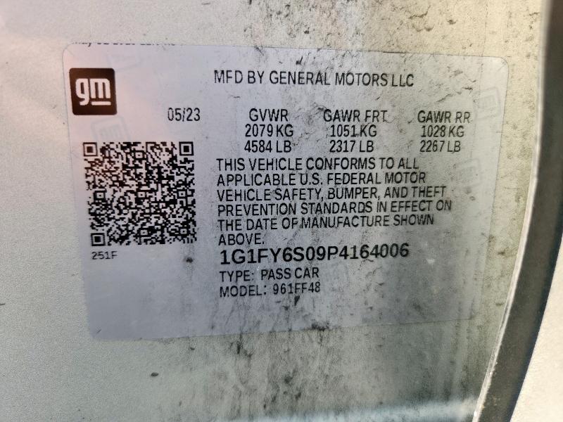 2023 CHEVROLET BOLT EUV L 1G1FY6S09P4164006
