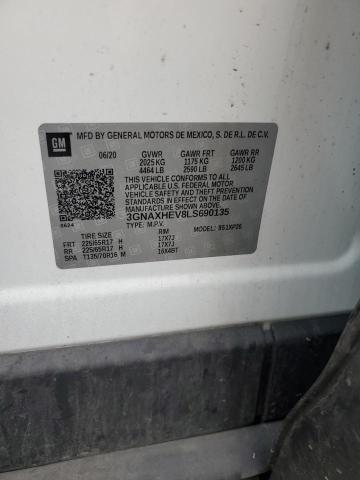 2020 CHEVROLET EQUINOX LS 3GNAXHEV8LS690135