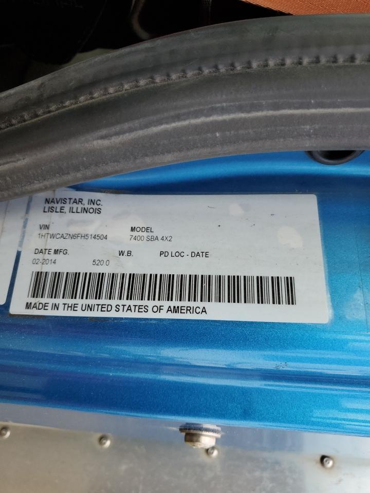 Lot #3240105562 2015 INTERNATIONAL 7000 7400