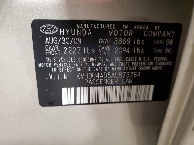 2010 HYUNDAI ELANTRA BL - KMHDU4AD5AU873764