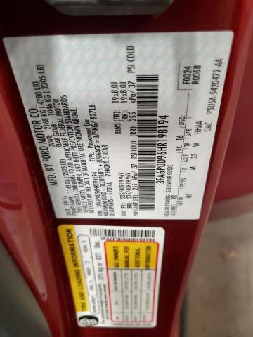 2017 FORD FUSION TIT 3FA6P0D96HR198194