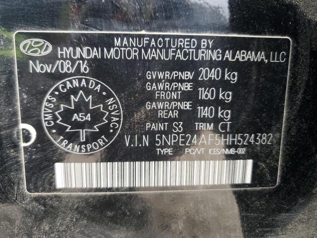 2017 HYUNDAI SONATA SE 5NPE24AF5HH524382