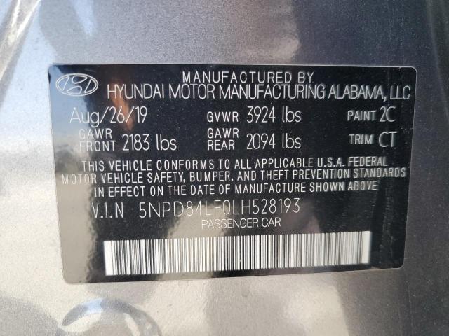 2020 HYUNDAI ELANTRA SE 5NPD84LF0LH528193