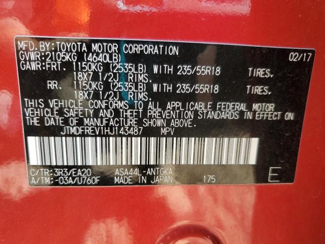 2017 TOYOTA RAV4 LIMIT JTMDFREV1HJ143487