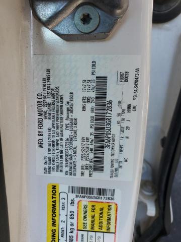 2016 FORD FUSION TIT 3FA6P0SU3GR172836