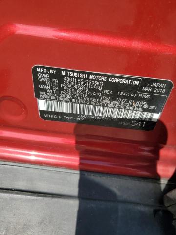 2018 MITSUBISHI OUTLANDER JA4AZ3A38JZ053878