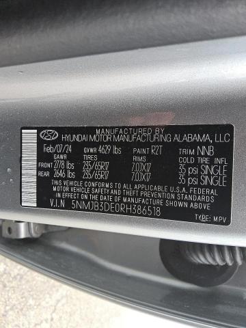 2024 HYUNDAI TUCSON SEL 5NMJB3DE0RH386518