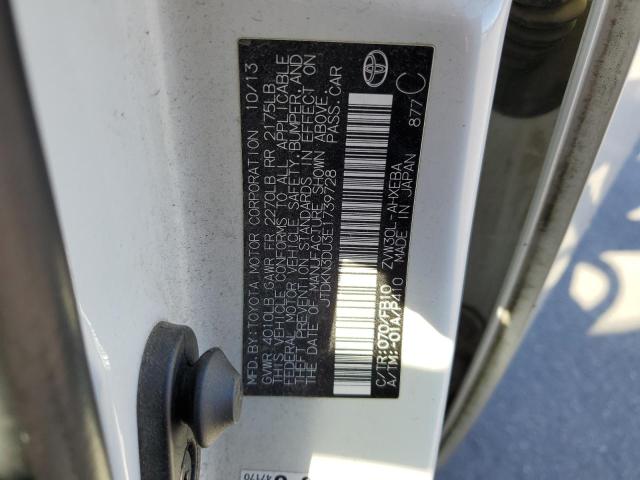 2014 TOYOTA PRIUS - JTDKN3DU3E1739728