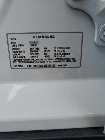 2025 TESLA MODEL Y - 7SAYGDEE6SF220440