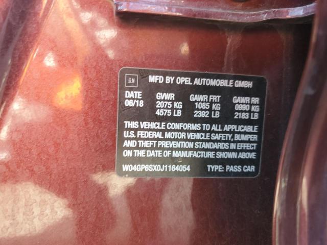 2018 BUICK REGAL ESSE W04GP6SX0J1164054
