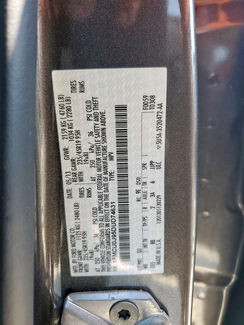 2013 FORD ESCAPE TIT - 1FMCU0J95DUD74631