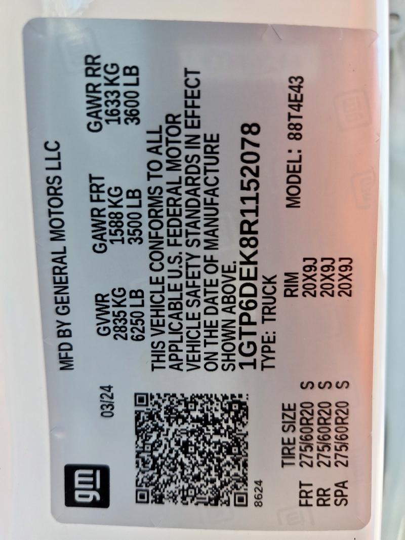 2024 GMC CANYON AT4 1GTP6DEK8R1152078