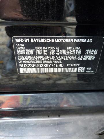 2025 BMW X5 XDRIVE40I 5UX23EU03S9Y71690