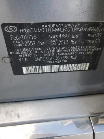 2016 HYUNDAI SONATA SPO - 5NPE34AF3GH389902