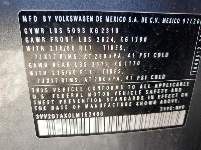 2020 VOLKSWAGEN TIGUAN SE - 3VV2B7AX0LM152466