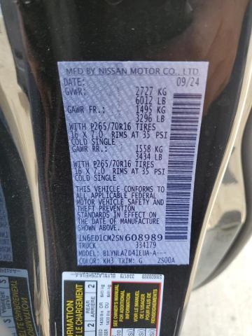 2025 NISSAN FRONTIER S 1N6ED1CM2SN608989