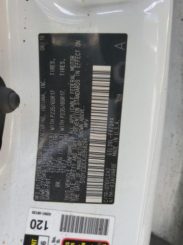 2018 TOYOTA SIENNA XLE 5TDYZ3DCXJS958284