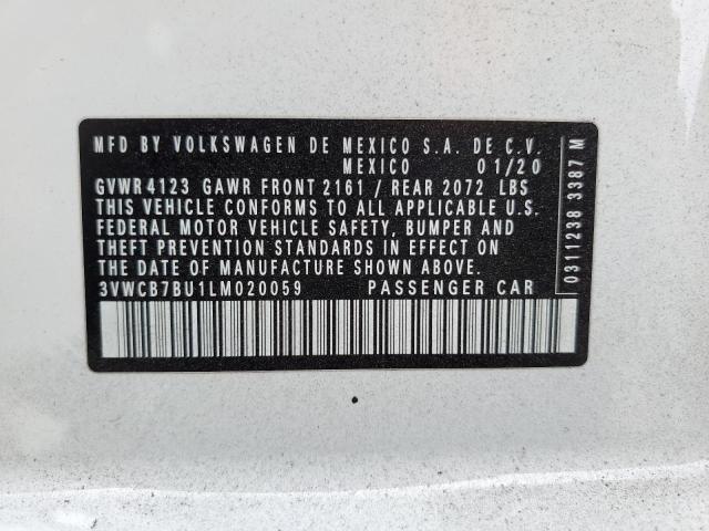 2020 VOLKSWAGEN JETTA S 3VWCB7BU1LM020059