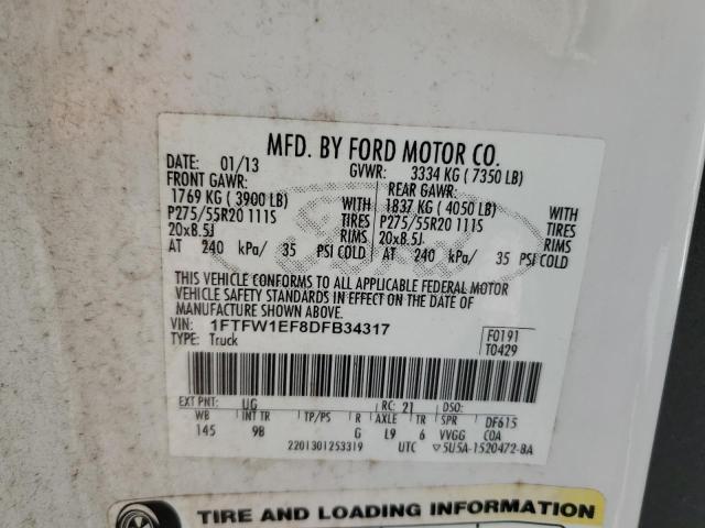 2013 FORD F150 SUPER #3284021831