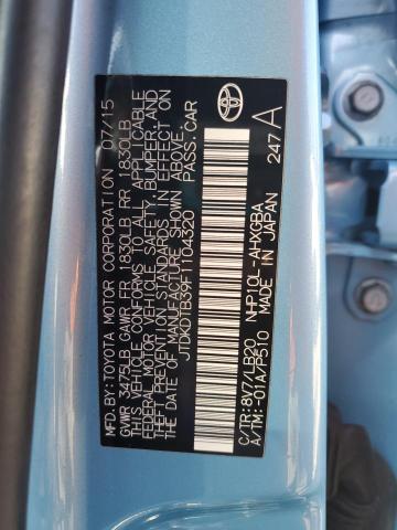 2015 TOYOTA PRIUS C JTDKDTB39F1104320
