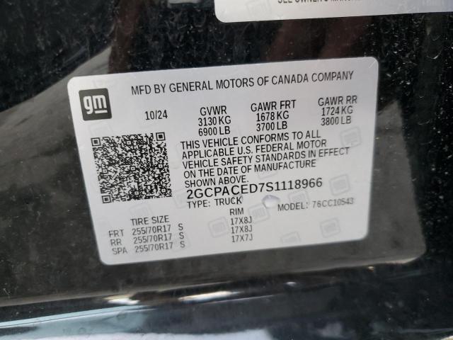 2025 CHEVROLET SILVERADO C1500 LT 2GCPACED7S1118966