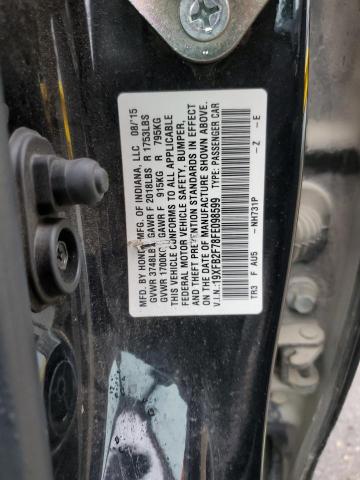 2015 HONDA CIVIC SE 19XFB2F78FE098599